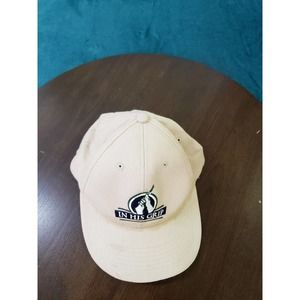 In his Grip Baseball Hat Cap Mens Adjustable One Size Beige Adjustable Book Logo